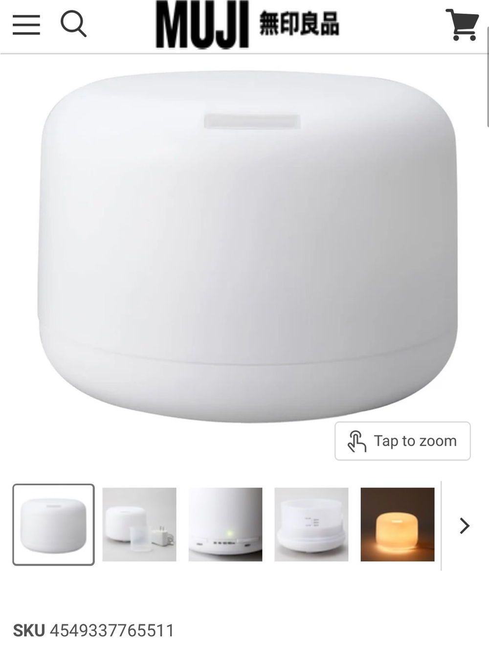 Muji White Aroma Diffuser